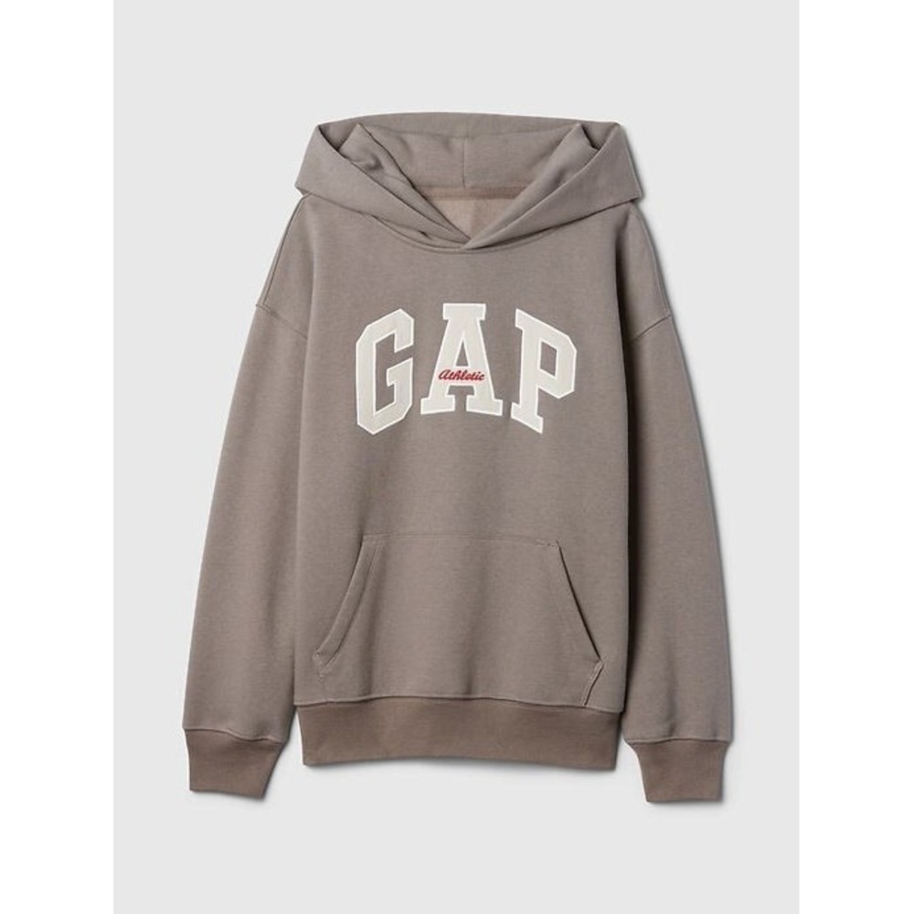 GAP Kids Vintage Soft Athletic Logo Hoodie - Plymouth Rock - Size M (8)